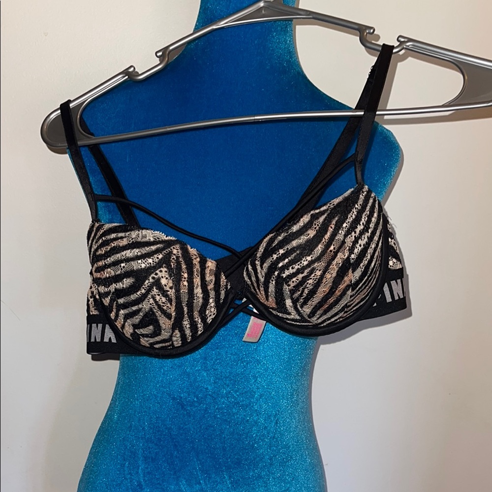 PINK Victoria's Secret Animal Print Bra